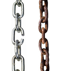 Image showing old and new chains