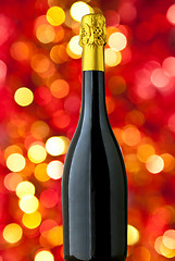 Image showing Champagne bottle with nice blur