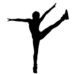 Image showing dancing, silhouette