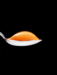 Image showing yolk in the spoon