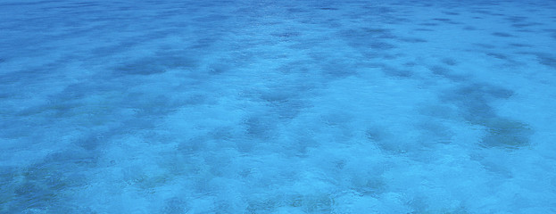 Image showing Clear blue sea