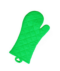 Image showing Green kitchen glove
