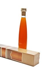 Image showing Cognac in bottle without labels