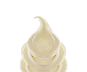 Image showing soft ice cream on white background