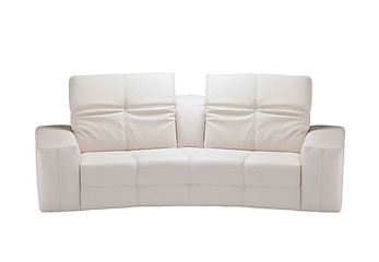 Image showing White sofa on white background.