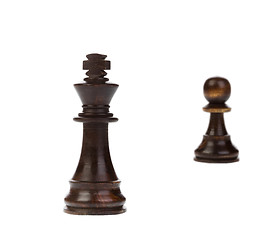 Image showing Chess king standing