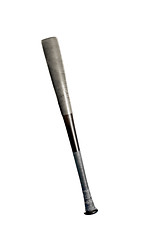 Image showing Aluminum baseball bat isolated on white