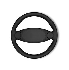 Image showing Steering wheel isolated