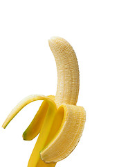 Image showing Open banana isolated