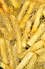 Image showing Chips stick fried close up