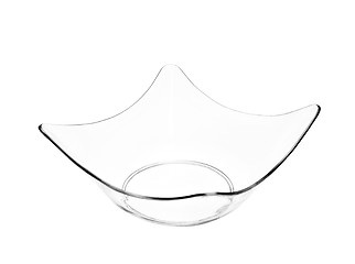 Image showing Empty glass bowl isolated