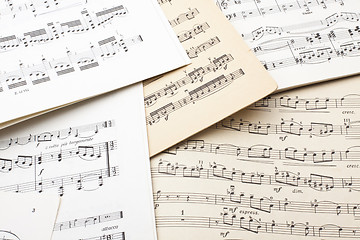 Image showing old sheet music