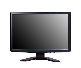 Image showing Modern widescreen tv lcd monitor