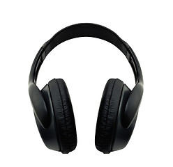 Image showing black headphone isolated