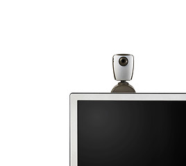 Image showing web camera on monitor