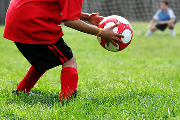 Image showing Boys Playing Soccer