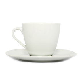 Image showing Cup and saucer on white background