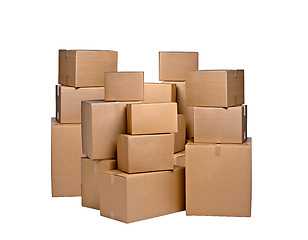 Image showing different cardboard boxes