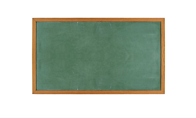 Image showing old blank blackboard