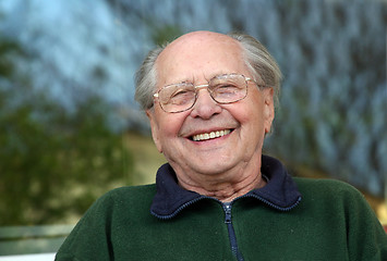Image showing Old man laughing