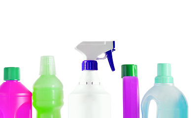 Image showing plastic detergent bottles