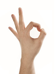 Image showing Hand ok sign