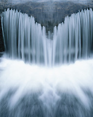 Image showing waterfall close-up