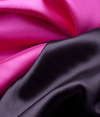 Image showing black with pink satin