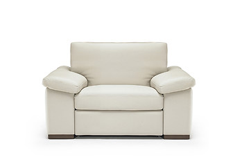 Image showing Image of a modern leather armchair isolated