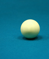 Image showing Billiard ball close up photo