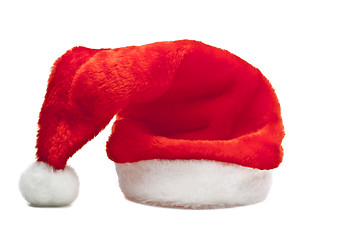 Image showing Santa's red hat isolated