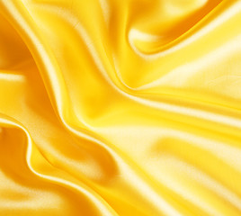 Image showing Smooth elegant golden silk 