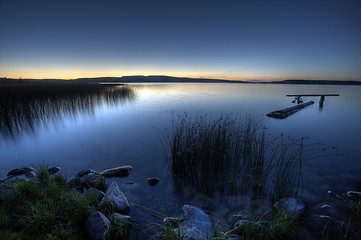 Image showing Northern Lake evening