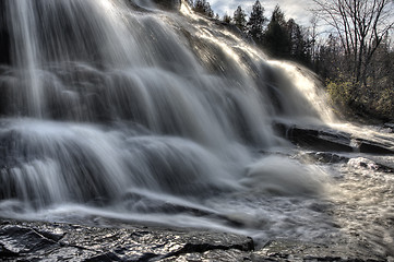 Image showing Northern Michigan UP Waterfalls Bond Falls