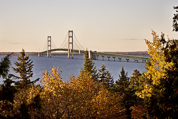 Image showing Mackinaw City Bridge Michigan