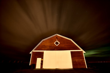 Image showing Rural Barn Night Photograhy