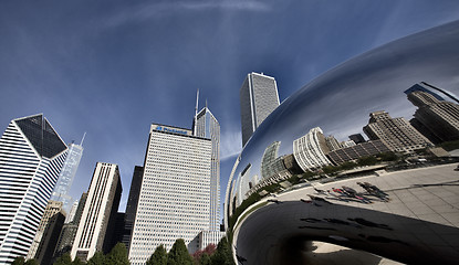 Image showing Chicago Cityscape The Bean