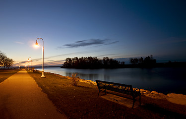 Image showing Sunrise Escanaba Michigan