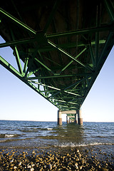 Image showing Mackinaw City Bridge Michigan