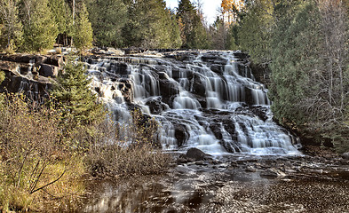 Image showing Northern Michigan UP Waterfalls Bond Falls