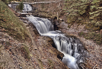 Image showing Northern Michigan UP Waterfalls Wagner Falls
