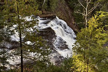 Image showing Northern Michigan UP Waterfalls Agate falls