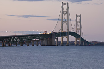 Image showing Mackinaw City Bridge Michigan