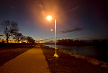 Image showing Sunrise Escanaba Michigan