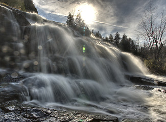 Image showing Northern Michigan UP Waterfalls Bond Falls