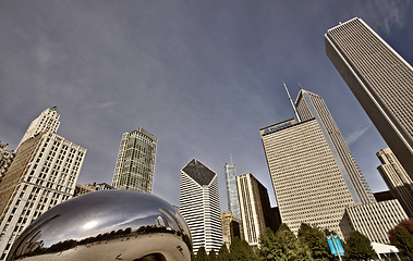 Image showing Chicago Cityscape The Bean