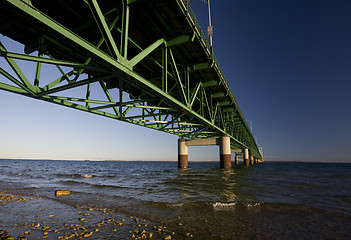 Image showing Mackinaw City Bridge Michigan