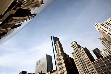 Image showing Chicago Cityscape The Bean