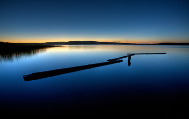 Image showing Northern Lake evening