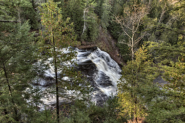 Image showing Northern Michigan UP Waterfalls Agate falls